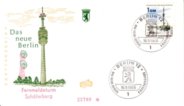 West Berlin FDC 0264 ● - 1966